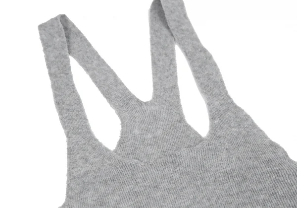 ヨウジヤマモト ファムYohji Yamamoto FEMME ストレッチニットノースリーブワンピース グレー2 K-116992_004