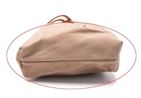 ヨウジヤマモトYohji Yamamoto PARFUMS レザー巾着 ベージュ K-117006_006