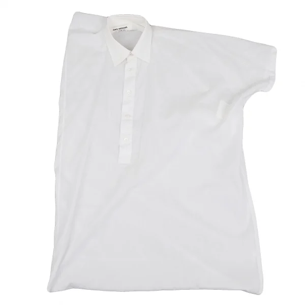 ジュンヤワタナベ コムデギャルソンJUNYA WATANABE COMME des GARCONS コットンリネン変形デザインプルオーバーシャツ 白S K-117025_002