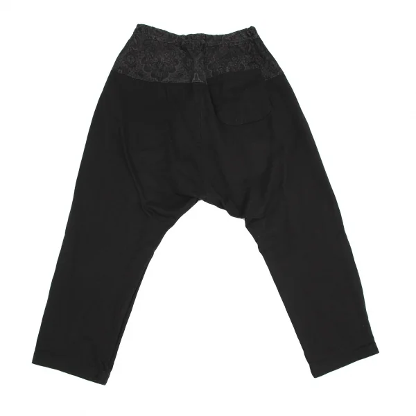 新品未使用タグ付き　Ground Y グラウンドワイ　ブラック サルエルパンツ Ground Y Yohji Yamamoto [グラウンドワイ ヨウジヤマモト] W/E