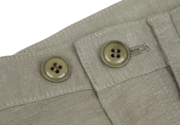 Y's Rayon Linen Switching Wrap Skirt K-117036_005