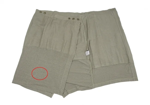 Y's Rayon Linen Switching Wrap Skirt K-117036_007