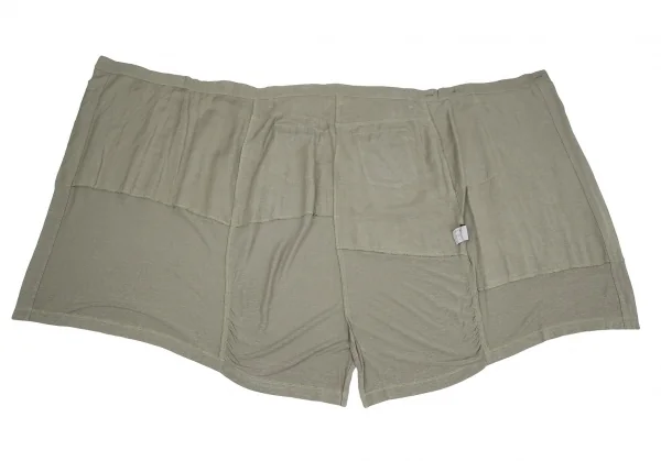 Y's Rayon Linen Switching Wrap Skirt K-117036_009