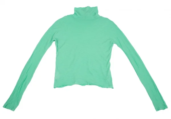 ヨウジヤマモト ノアールYohji Yamamoto NOIR ウールハイネックニットソー ライトグリーン2 K-117039_010