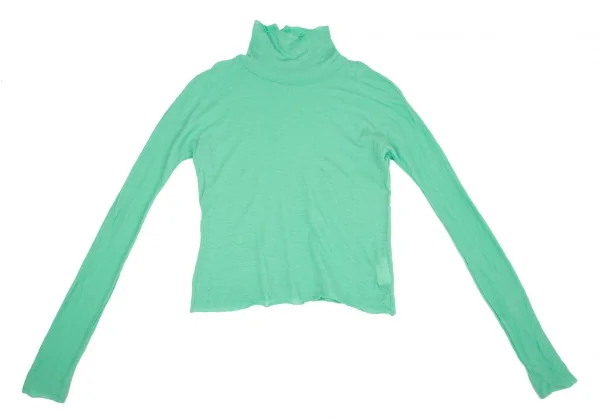 ヨウジヤマモト ノアールYohji Yamamoto NOIR ウールハイネックニットソー ライトグリーン2 K-117039_002