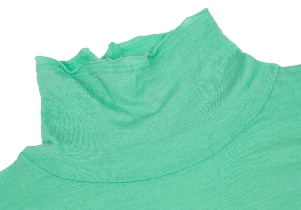 ヨウジヤマモト ノアールYohji Yamamoto NOIR ウールハイネックニットソー ライトグリーン2 K-117039_004