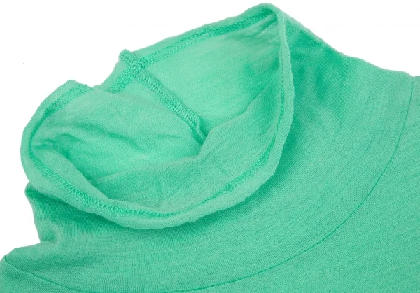 ヨウジヤマモト ノアールYohji Yamamoto NOIR ウールハイネックニットソー ライトグリーン2 K-117039_005