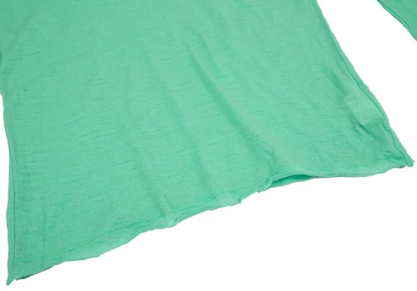 ヨウジヤマモト ノアールYohji Yamamoto NOIR ウールハイネックニットソー ライトグリーン2 K-117039_008