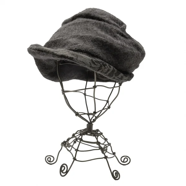 カシラCA4LA 異素材切替ワイヤーハット グレー K-117042_001