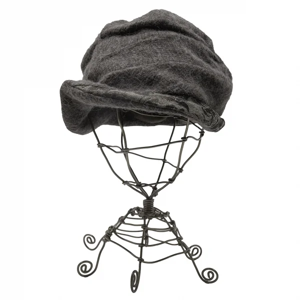 カシラCA4LA 異素材切替ワイヤーハット グレー K-117042_002