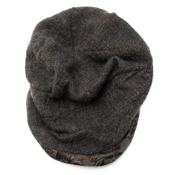 カシラCA4LA 異素材切替ワイヤーハット グレー K-117042_006