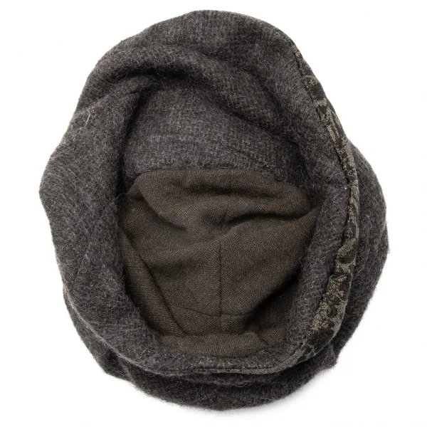 カシラCA4LA 異素材切替ワイヤーハット グレー K-117042_007