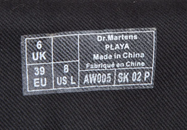 ドクターマーチンDr.Martens PLAYA 8ホールファイヤーマンブーツ 黒UK6(25) K-117043_016