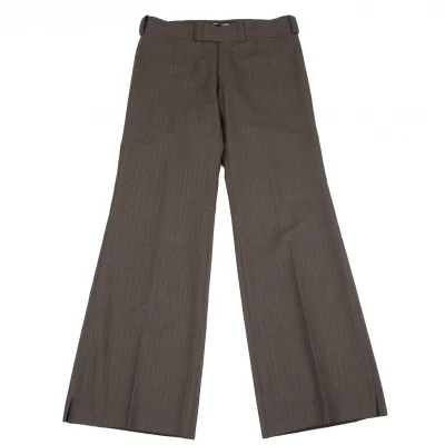 ジュンヤワタナベ コムデギャルソンJUNYA WATANABE COMME des GARCONS ウールストライプフレアパンツ
