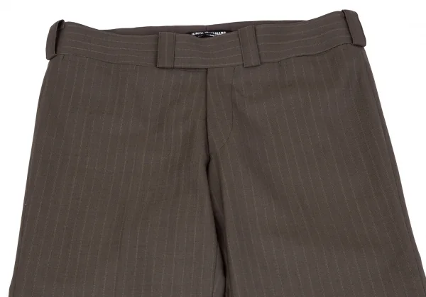 ジュンヤワタナベ コムデギャルソンJUNYA WATANABE COMME des GARCONS ウールストライプダブルブレストセットアップ 茶XS・S K-117048_012