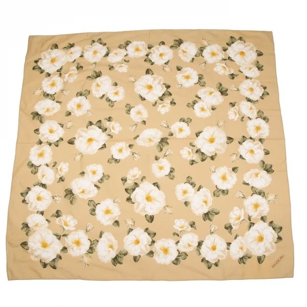 インゲボルグINGEBORG フラワープリント大判ストール ベージュ K-117057_001