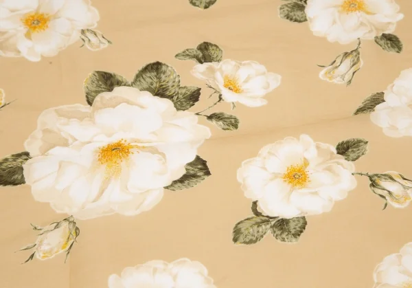 インゲボルグINGEBORG フラワープリント大判ストール ベージュ K-117057_002