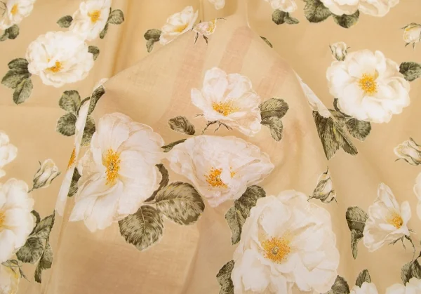 インゲボルグINGEBORG フラワープリント大判ストール ベージュ K-117057_006