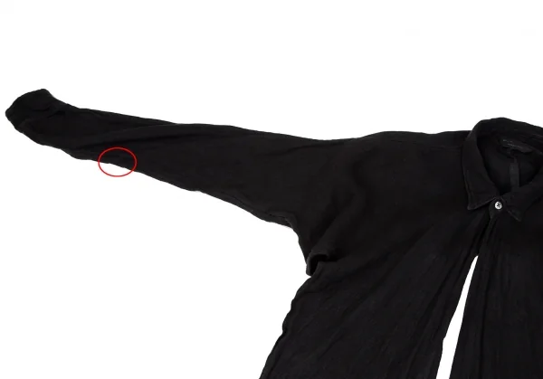 コムデギャルソン フランスCOMME des GARCONS FRANCE ショールボレロシャツ 黒S K-117087_006