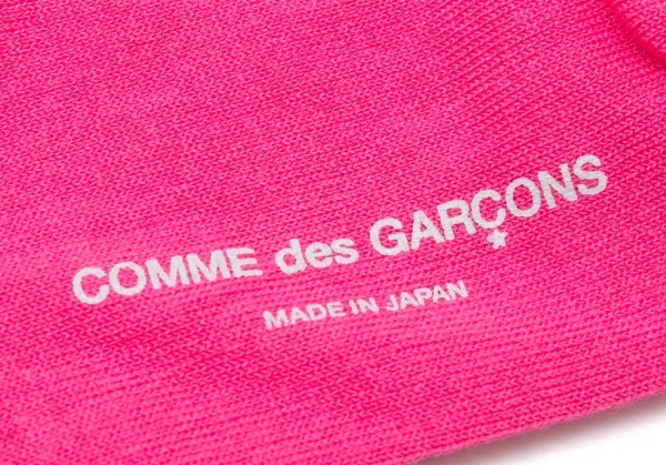 コムデギャルソンCOMME des GARCONS リブ切替デザインソックス ピンクM位(23cm~24.5位） K-117107_005