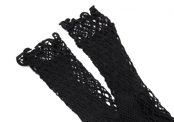 コムデギャルソンCOMME des GARCONS ネットレイヤードデザインソックス 黒M位(23cm~24cm位) K-117108_002