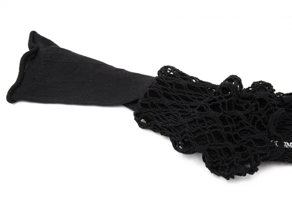 コムデギャルソンCOMME des GARCONS ネットレイヤードデザインソックス 黒M位(23cm~24cm位) K-117108_003