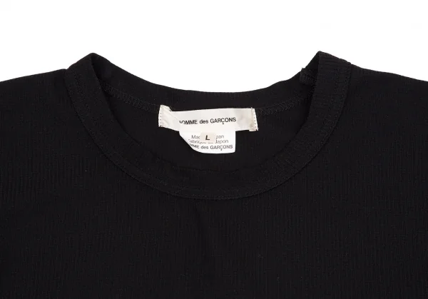 コムデギャルソンCOMME des GARCONS 裾チュールレイヤードデザインTシャツ 黒L K-117124_003