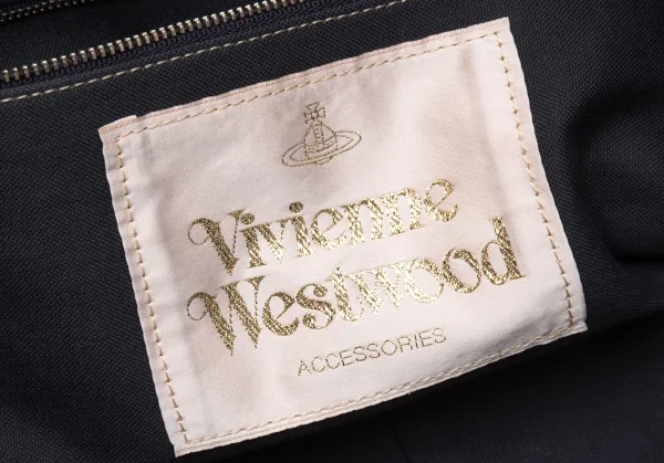 ヴィヴィアンウエストウッドVivienne Westwood フラワーオーブキャンバスショルダーバッグ 紺他 K-117128_014