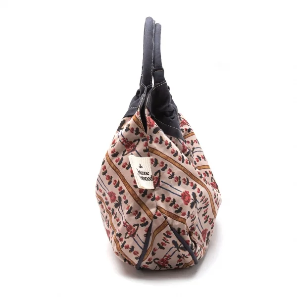 ヴィヴィアンウエストウッドVivienne Westwood フラワーオーブキャンバスショルダーバッグ 紺他 K-117128_002
