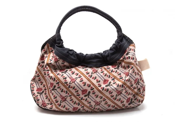 ヴィヴィアンウエストウッドVivienne Westwood フラワーオーブキャンバスショルダーバッグ 紺他 K-117128_004