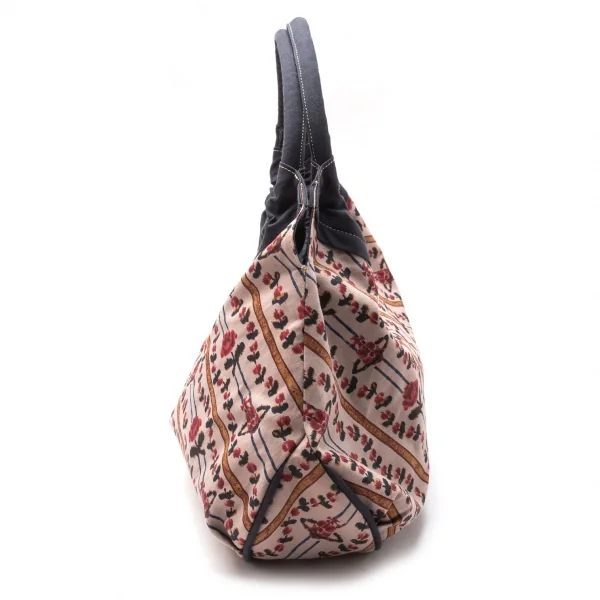 ヴィヴィアンウエストウッドVivienne Westwood フラワーオーブキャンバスショルダーバッグ 紺他 K-117128_005