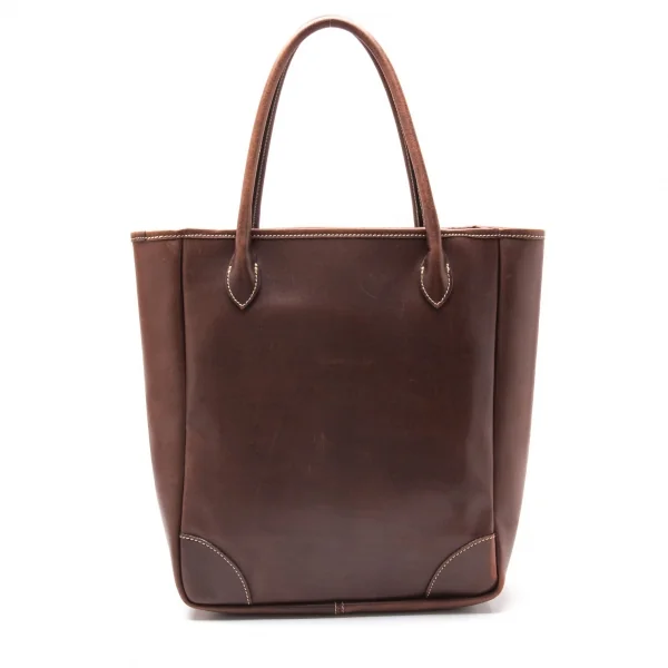 ヴィヴィアンウエストウッドVivienne Westwood オーブ型押しレザートートバッグ 焦げ茶 K-117129_005