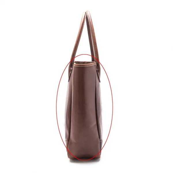 ヴィヴィアンウエストウッドVivienne Westwood オーブ型押しレザートートバッグ 焦げ茶 K-117129_006