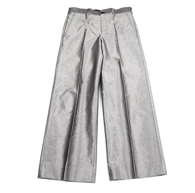 コムデギャルソン オムプリュスCOMME des GARCONS HOMME PLUS メタリックワイドスラックスパンツ