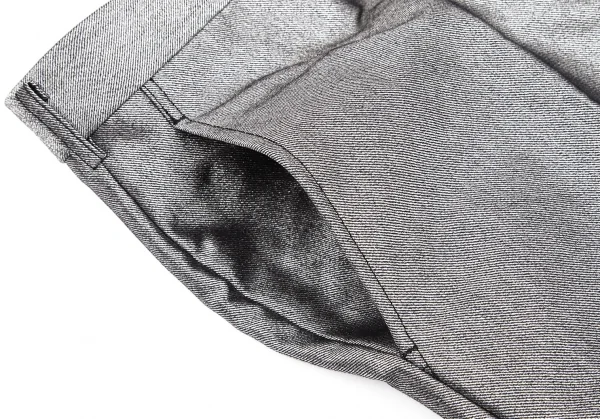 コムデギャルソン オムプリュスCOMME des GARCONS HOMME PLUS メタリックワイドスラックスパンツ シルバーL K-117141_003