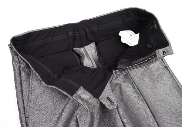 コムデギャルソン オムプリュスCOMME des GARCONS HOMME PLUS メタリックワイドスラックスパンツ シルバーL K-117141_005
