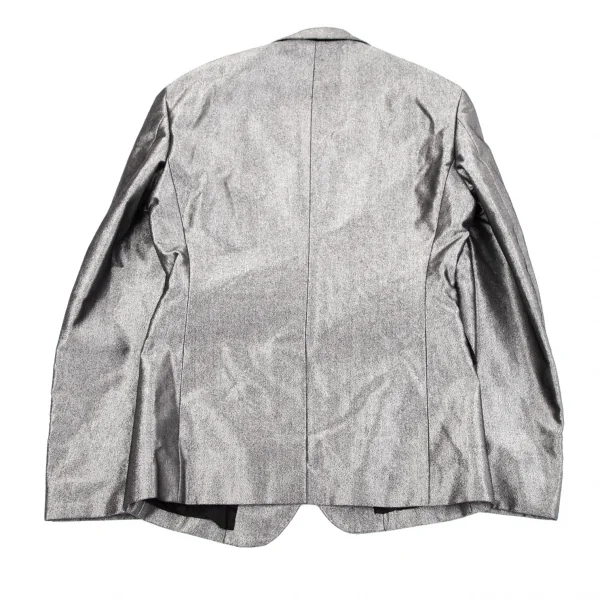 コムデギャルソン オムプリュスCOMME des GARCONS HOMME PLUS メタリックホックボタンジャケットセットアップスーツ シルバーM・L K-117142_010