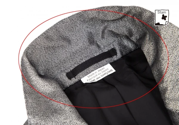 コムデギャルソン オムプリュスCOMME des GARCONS HOMME PLUS メタリックホックボタンジャケットセットアップスーツ シルバーM・L K-117142_004