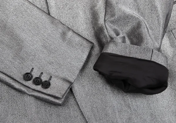 コムデギャルソン オムプリュスCOMME des GARCONS HOMME PLUS メタリックホックボタンジャケットセットアップスーツ シルバーM・L K-117142_006