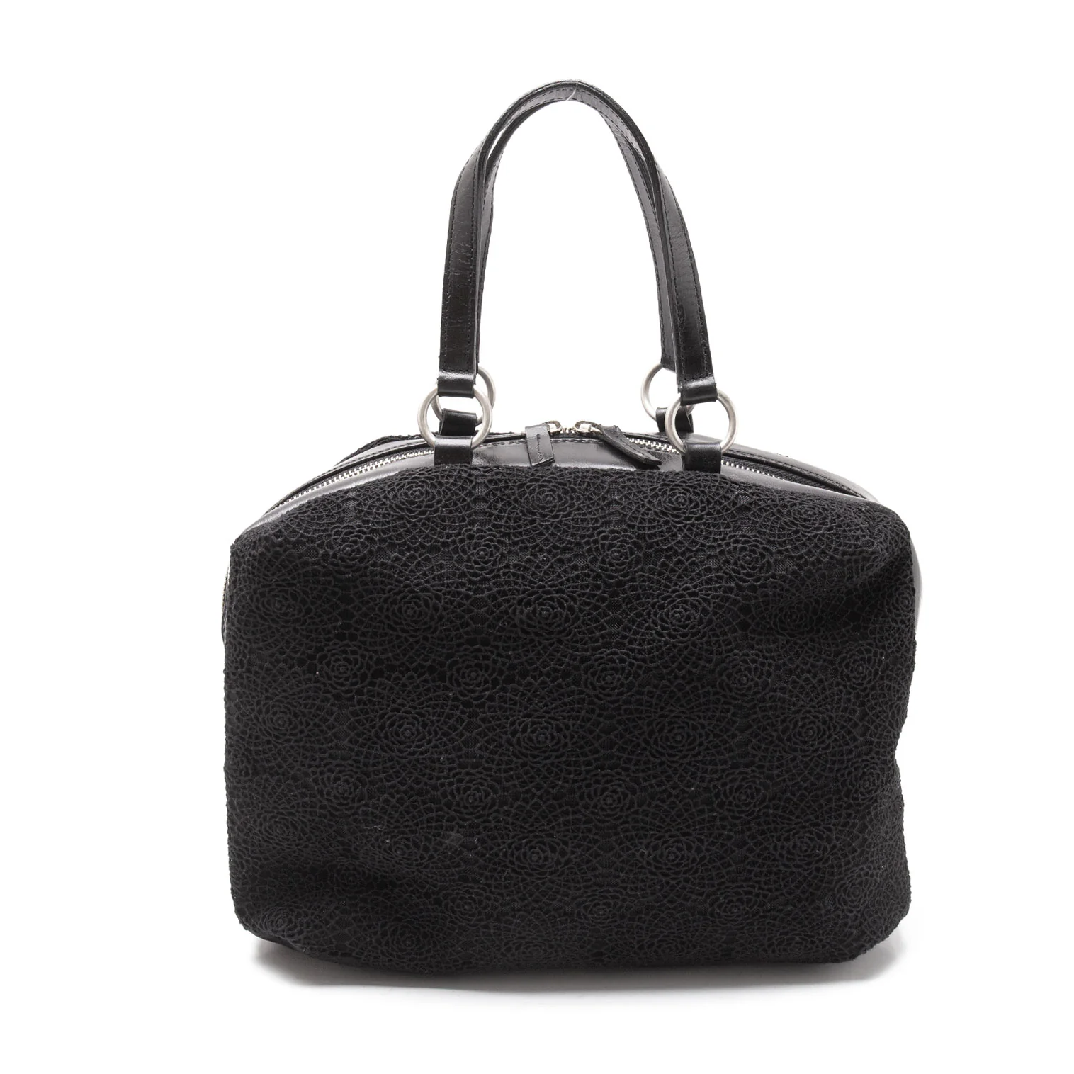 ヨウジヤマモト ファムYohji Yamamoto FEMME レザー切替レース