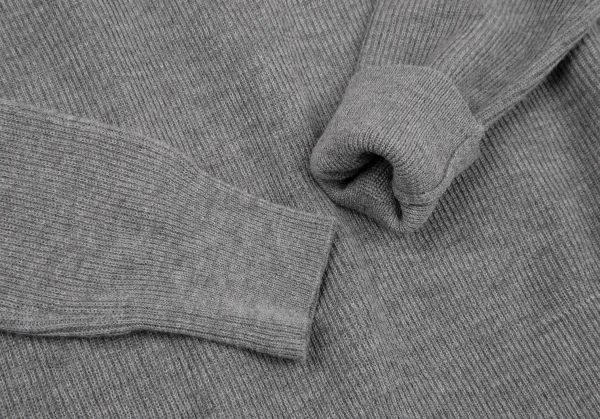 セオリーリュクスTheory luxe バックレース切替ニットセーター グレー白38 K-117171_006