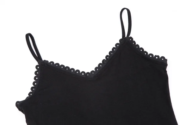 ジャンポールゴルチエ ファムJean Paul GAULTIER FEMME カッティング装飾キャミソール 黒40 K-117184_003