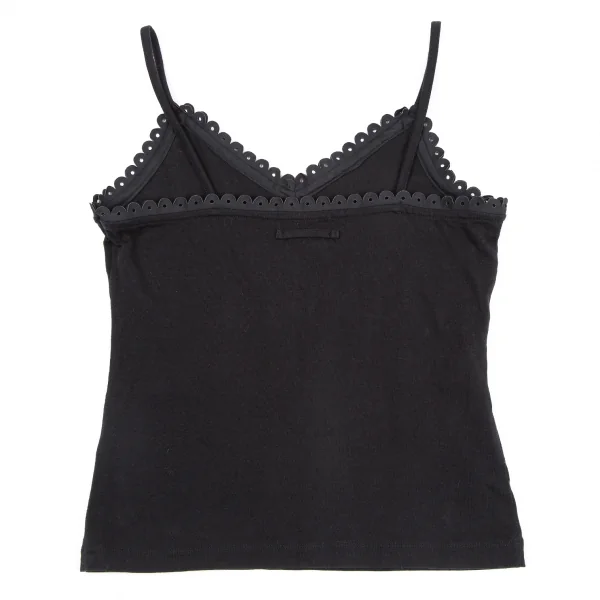 ジャンポールゴルチエ ファムJean Paul GAULTIER FEMME カッティング装飾キャミソール 黒40 K-117184_008