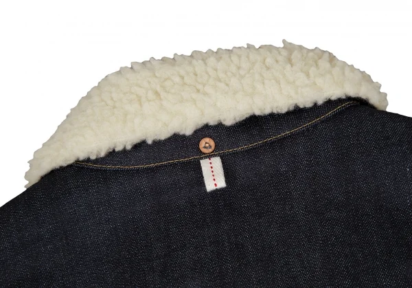 ジュンヤワタナベ マン コムデギャルソン×リーバイスJUNYA WATANABE MAN COMME des GARCONS×Levi's スタジャン袖ボア襟デニムジャケット 紺白L K-117207_011