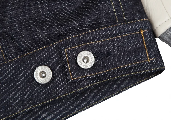 ジュンヤワタナベ マン コムデギャルソン×リーバイスJUNYA WATANABE MAN COMME des GARCONS×Levi's スタジャン袖ボア襟デニムジャケット 紺白L K-117207_012