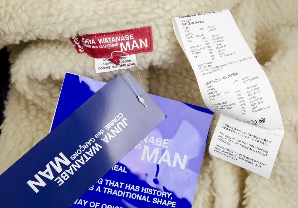 ジュンヤワタナベ マン コムデギャルソン×リーバイスJUNYA WATANABE MAN COMME des GARCONS×Levi's スタジャン袖ボア襟デニムジャケット 紺白L K-117207_014