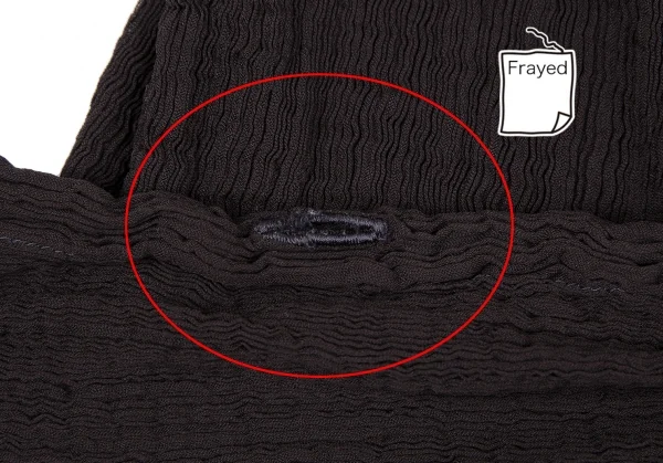 イッセイミヤケ ミーISSEY MIYAKE me ツイストフリンジ装飾シースルークレープブラウス 茶F K-117228_011