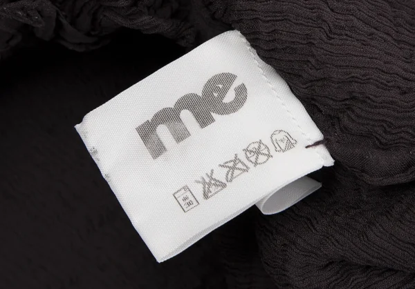 イッセイミヤケ ミーISSEY MIYAKE me ツイストフリンジ装飾シースルークレープブラウス 茶F K-117228_017
