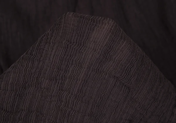 イッセイミヤケ ミーISSEY MIYAKE me ツイストフリンジ装飾シースルークレープスカート 茶F K-117229_009