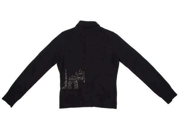 ケイタマルヤマKEITA MARUYAMA エッフェル塔ステッチ刺繍ニットアンサンブル 黒1 K-117248_016